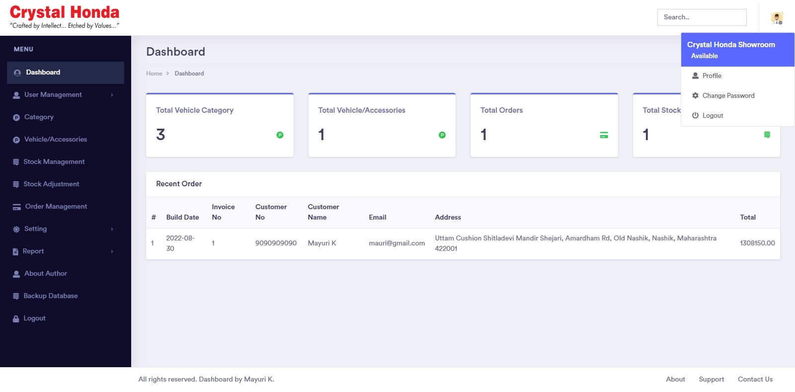 Auto Dealership Management System